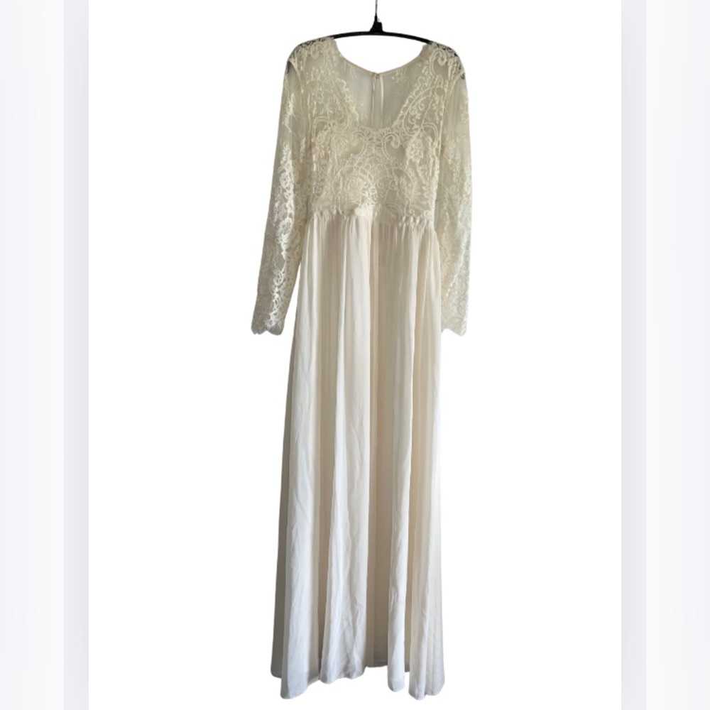 H&M Satin Cream Wedding Dress